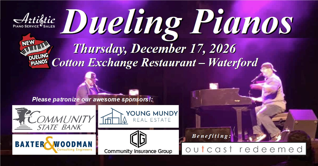 Dueling Pianos - Thursday, December 17, 2026 - Cotton Exchange Restaurant, Waterford