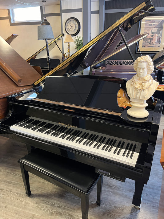 Kohler & Campbell SKG-600S (Samick) 5'9" (Polished Ebony Finish) with PianoDisc Player System