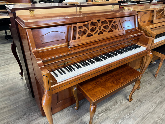 Young Chang F110  44" Console (French Provincial Cherry Finish)