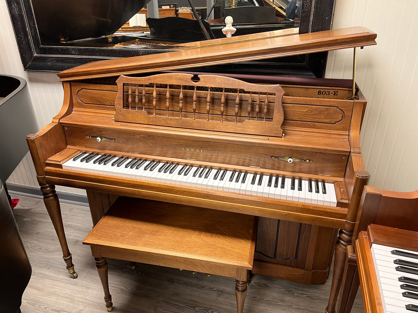 Kawai Model 803-E 44” Console (Satin Pecan)