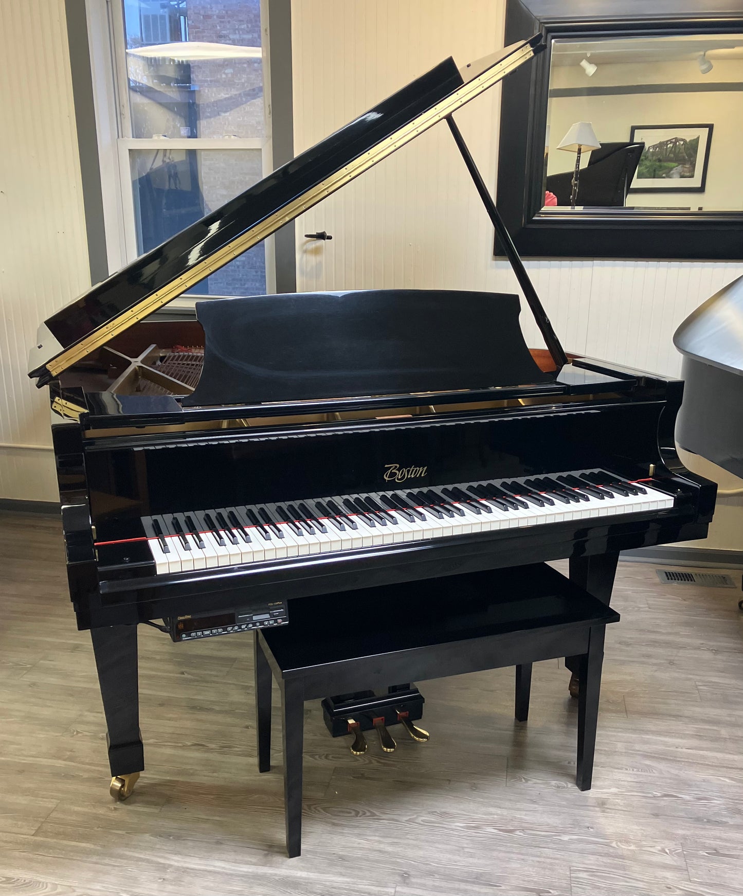 Boston GP193 (6'4") Conservatory Grand w/Prodigy II PianoDisc (Polished Ebony Finish)