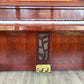 Samick 46" Decorator Studio Piano (Satin Cherry with inlayed burled wood)