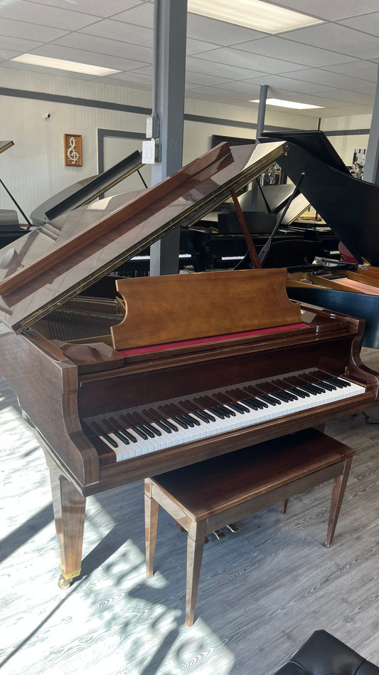 Schimmel 5'8" Baby Grand Piano (Polished Rosewood Finish) with PianoDisc Player System