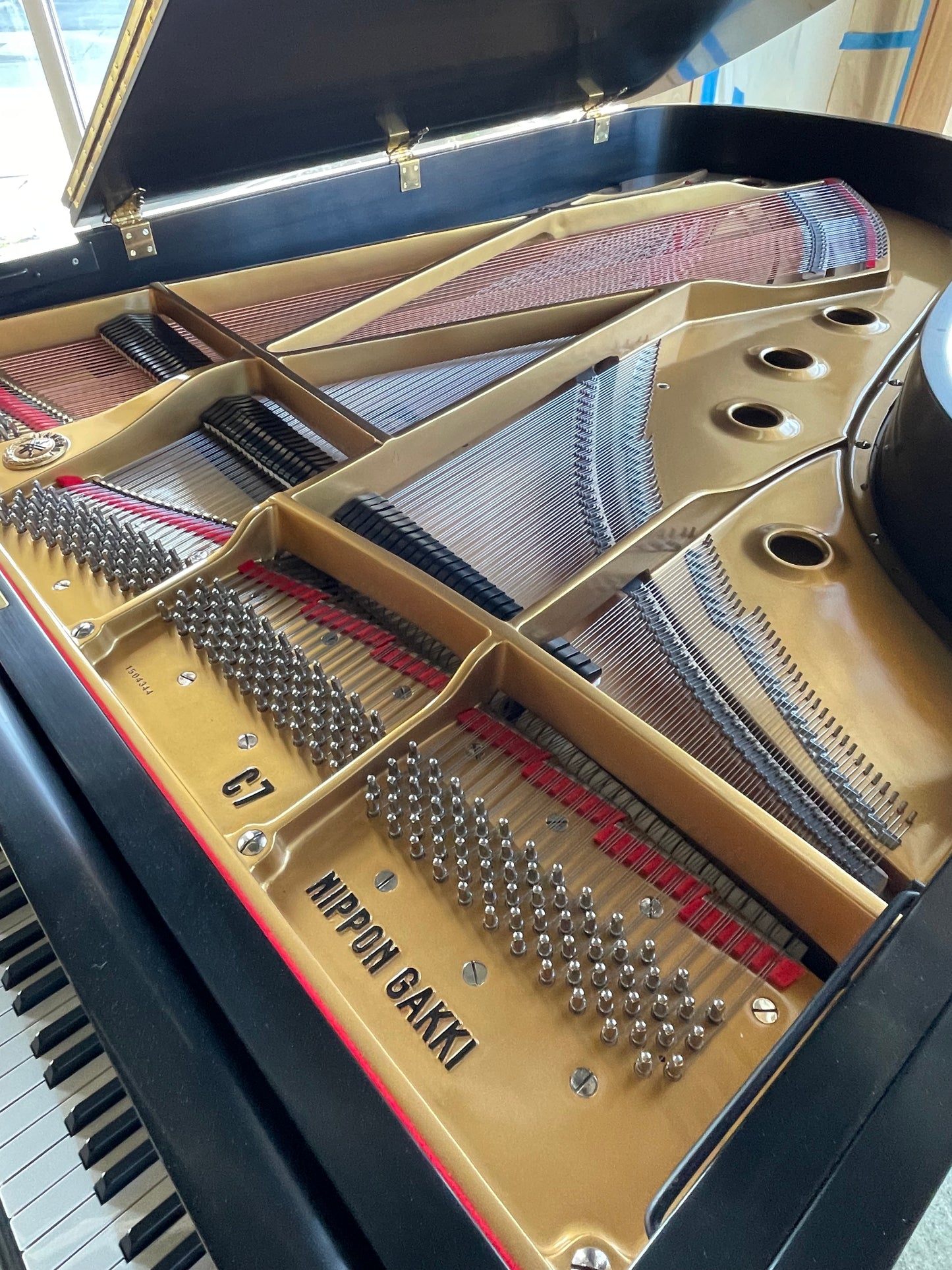 Fully Rebuilt/Refinished Yamaha C7 (7'6") Conservatory Grand w/PianoDisc Player System (Satin Ebony Finish)