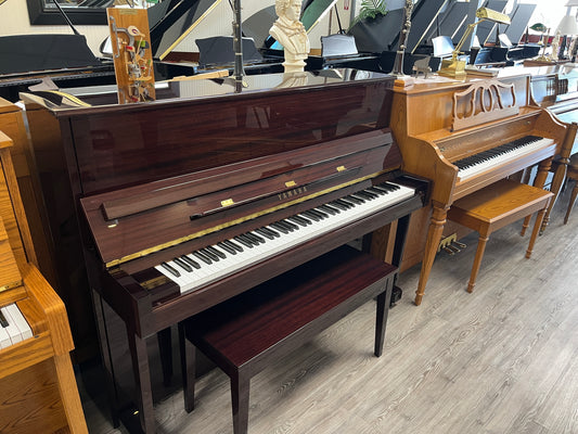 Yamaha Model T118  47” Professional Studio Piano (Polished Mahogany Finish)