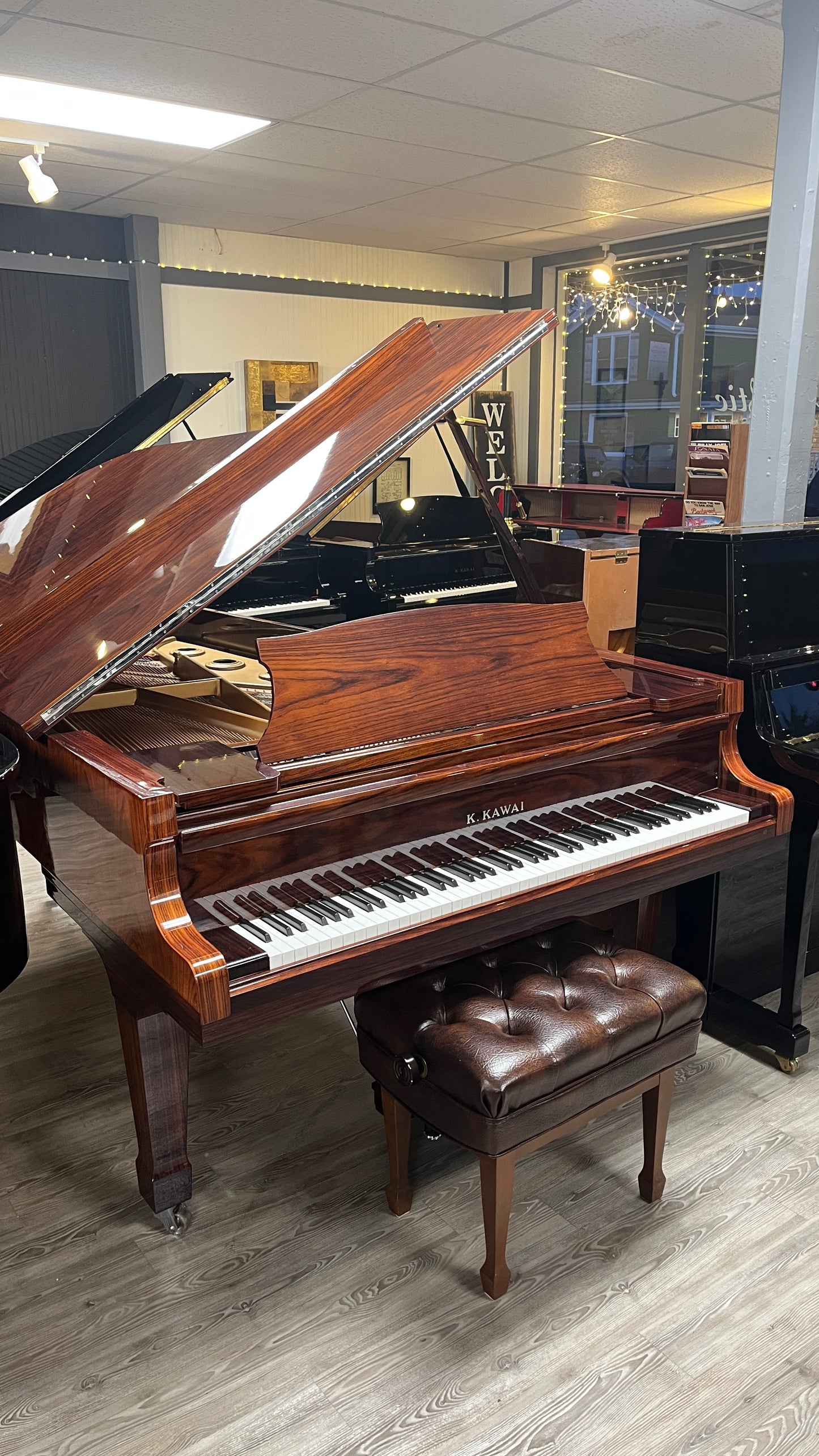 Kawai KG-7D 7'6" Semi-Concert Conservatory Grand Piano (Polished Brazilian Rosewood)