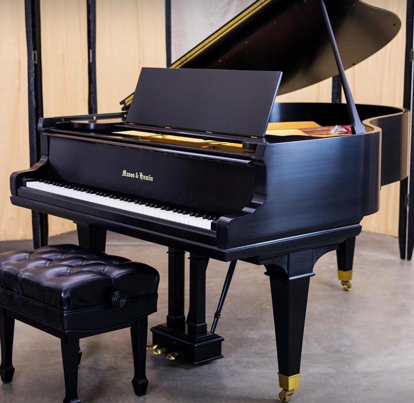 1913 Mason & Hamlin Model AA (6'3") Grand Piano (Satin Ebony) - Fully Restored