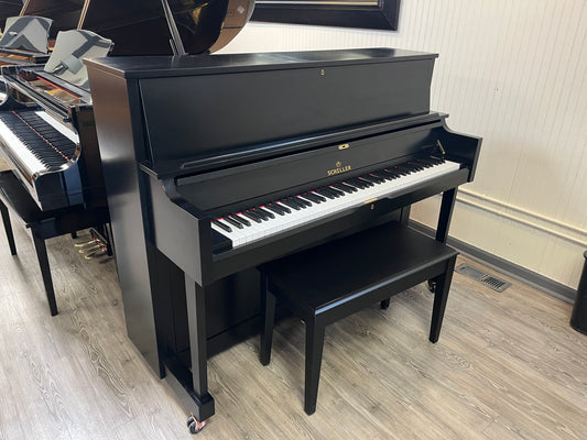 Schiller 46" Studio Piano (Satin Ebony Finish)
